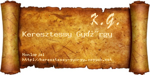 Keresztessy György névjegykártya