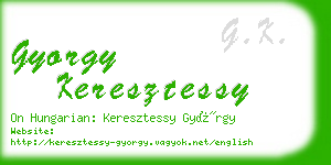 gyorgy keresztessy business card